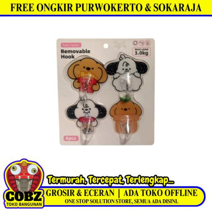 SOLO CORNER Kapstok Cantel Gantungan Baju Dinding Mini Bahan Set