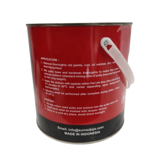 4 KG / SANPOLAC Dempul Tambal Lubang Plastik Kayu Besi Mobil Kaleng