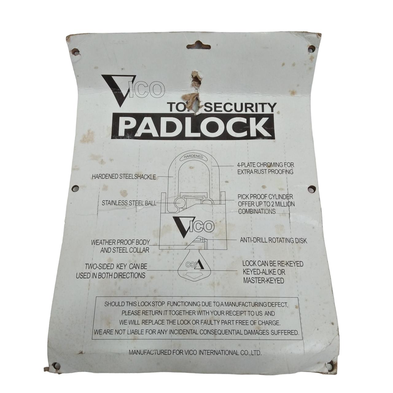 60 MM / VICO Gembok Master Leher Pendek Anti Maling 5 Pcs Set