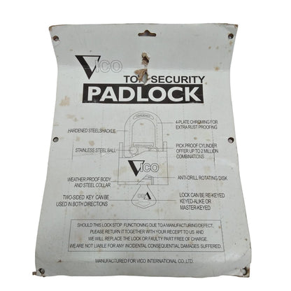 60 MM / VICO Gembok Master Leher Pendek Anti Maling 5 Pcs Set