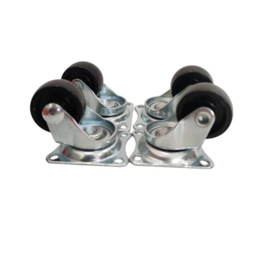 1 IN / GLX SP25 Roda Hidup Trolly Bulat Plat 25 MM Karet Warna 4 Pcs Dus