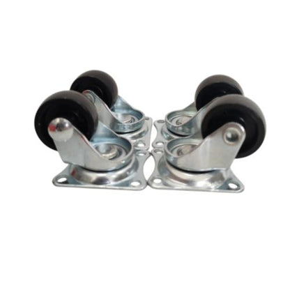 1 IN / GLX SP25 Roda Hidup Trolly Bulat Plat 25 MM Karet Warna 4 Pcs Dus