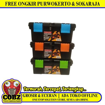 25 CM x 10 CM x 13 CM/ KENMASTER Tool Organizer Box Kotak Perkakas