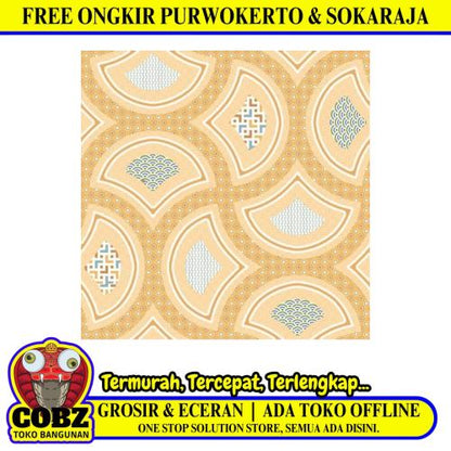 25 CM x 25 CM / UNO NOBU Keramik Lantai Kamar Mandi Matte Beige Dus