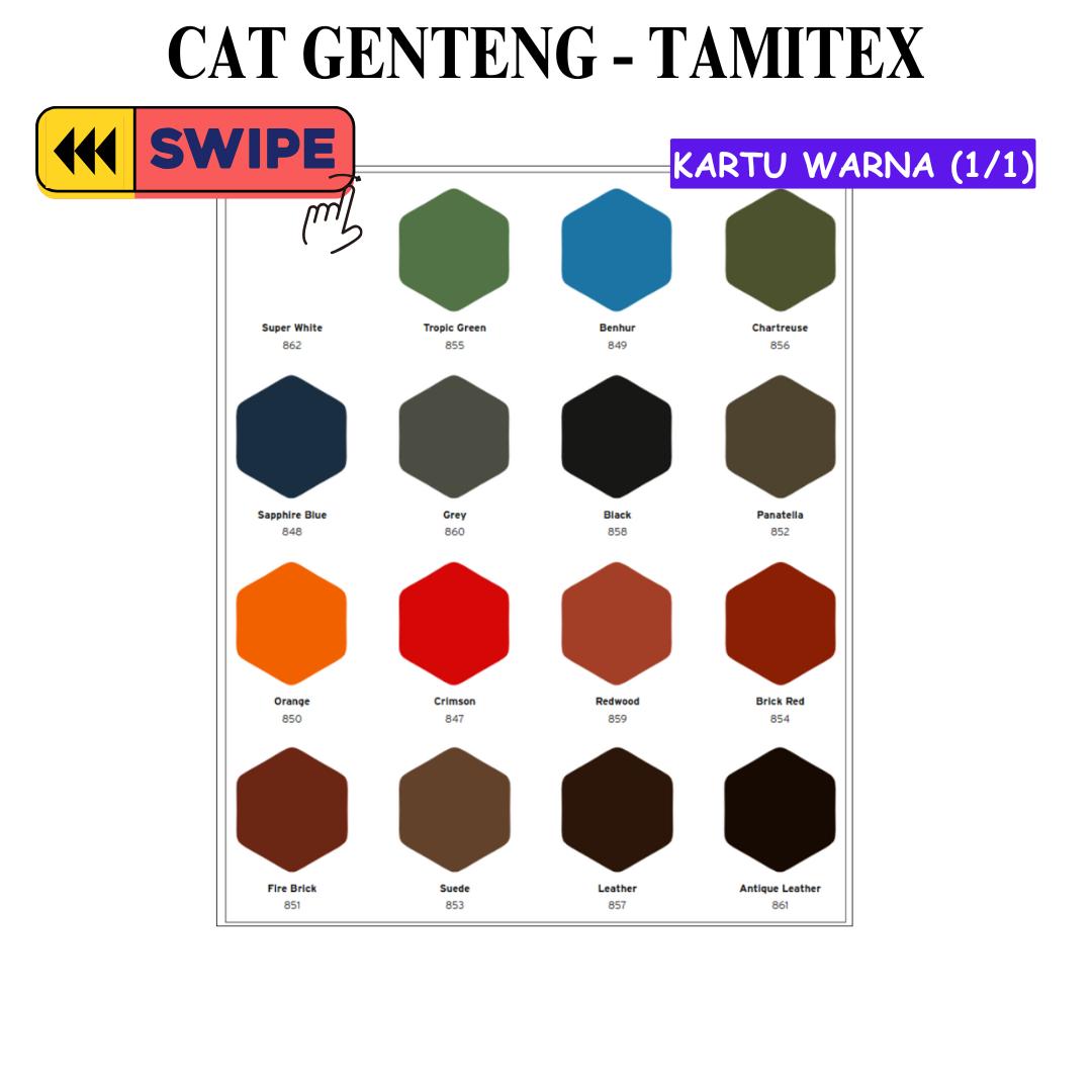 20 KG / TAMITEX SPECIAL Cat Genteng Kolam Tembok Roof Paint Pail