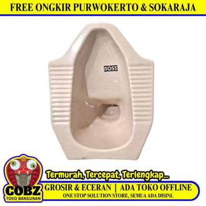 BOSS Kloset Jongkok Toilet Ivory
