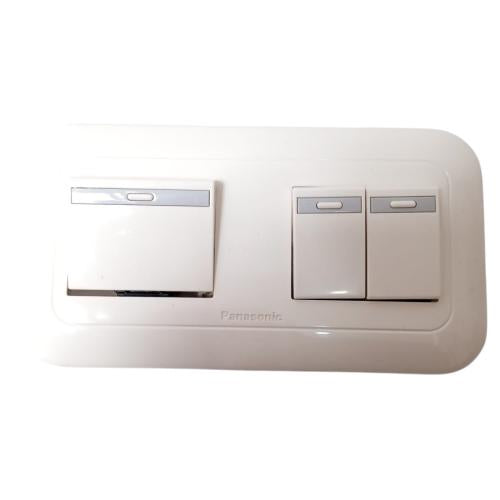PANASONIC Saklar Triple 3 Gang Tanam IB Inbow Putih