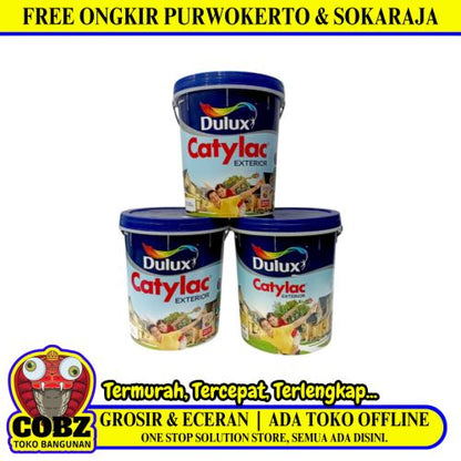 5 KG / DULUX CATYLAC EXTERIOR Cat Tembok Beton Plafon Wall Paint Galon