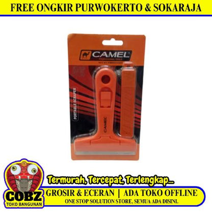 CAMEL Scraper Alat Pembersih Kaca Jendela Gagang Fiber