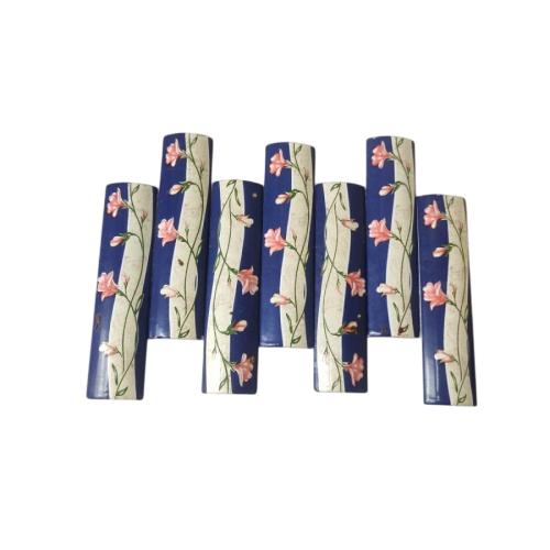 10 CM / ITALY Kuku Macan Bon Bon Lis Keramik Permukaan Biru Lembar