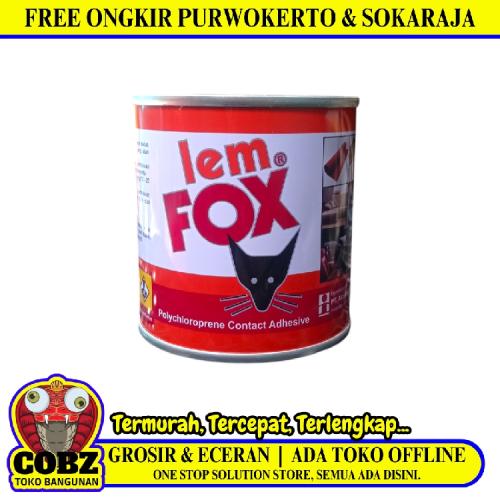 185 GR / FOX Lem Kuning Aibon Untuk Kayu Plastik Karet Kulit Kaleng