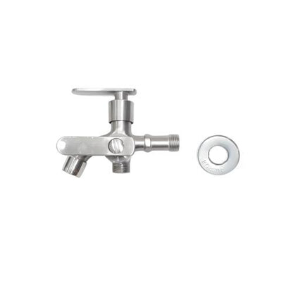 1/2 IN / QH 004 Kran Air Cabang Double Shower Mesin Cuci Stainless