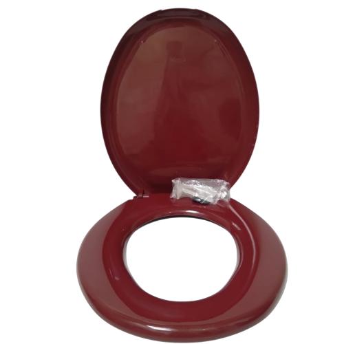 TECHPLAS Tutup Kloset Duduk Monoblok SeatCover Standard PVC Maroon Set