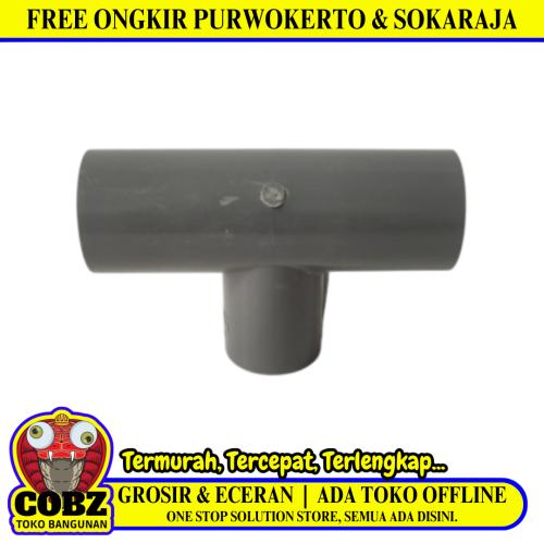 1 IN x 1/2 IN / RUCIKA AW Tee Sambungan Fitting Pipa PVC
