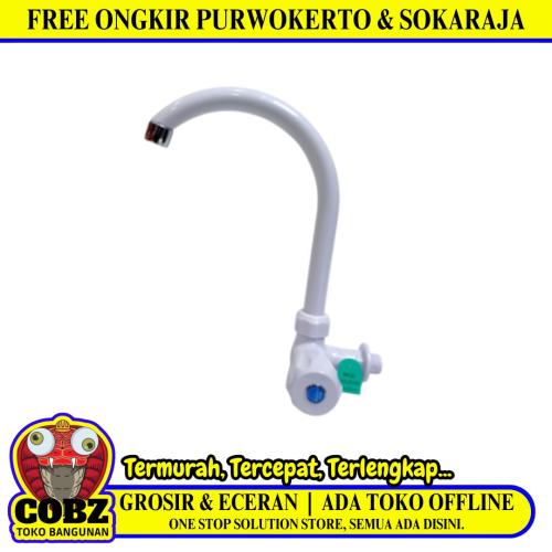 1/2 IN / NEW SOLIGEN W2 Kran Angsa Sink Bak Cuci Piring Tembok Plastik PVC