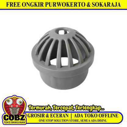 2.5 IN / TM Roof Drain Saringan Pipa Talang Dak Plastik PVC