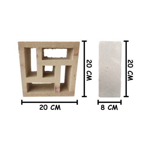 20 CM X 20 CM / NM 15 Rooster Lubang Angin Pasir Putih Jumlah Sisi Biji