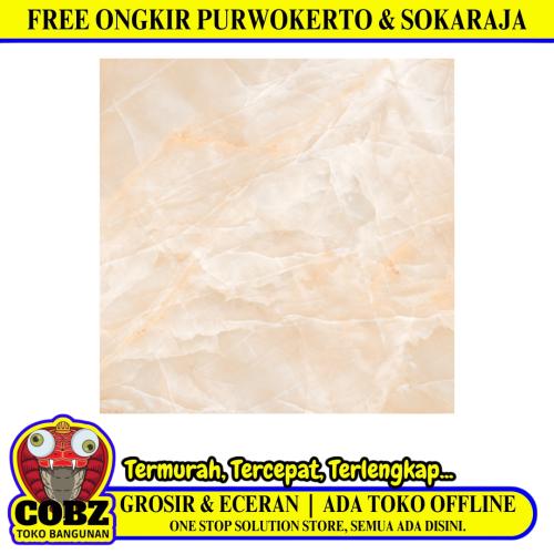 50 CM x 50 CM / UNO CALGARY Keramik Lantai Rumah Glossy Cream Dus