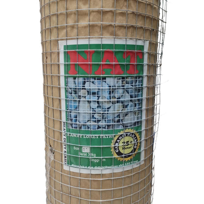 1INx1INx100CMx25M / NAT Kawat Ram Loket Ayakan Pasir Galvanis Roll