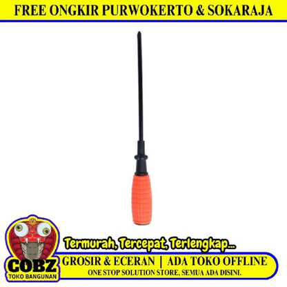 6 IN / FEI BAO Obeng Screwdriver One Way Plus Gagang Karet