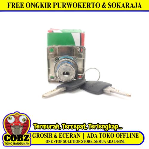 19 MM / SOLIGEN K13822 Kunci Laci Lemari Cabinet Drawer Lock Tanggung Set