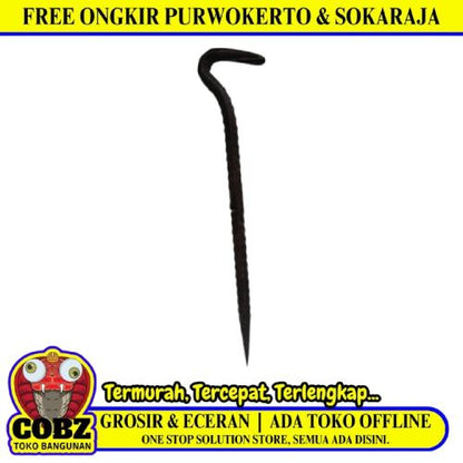 37 CM / TM Linggis Catut Kubut Capit Ulir Cabut Paku Kecil Besi