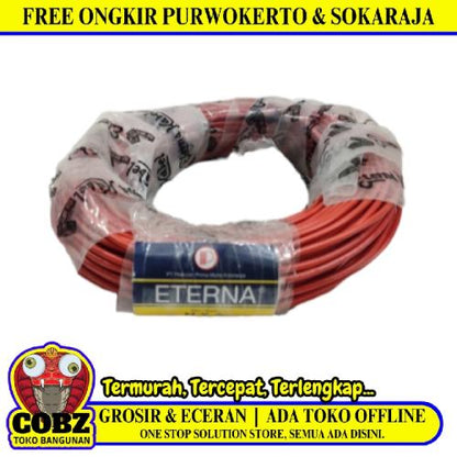 1 INTI x 1.5 MM / TM NYA Tunggal Kabel Tembaga SNI Merah Meter