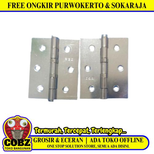 3 IN / AIGO Engsel Kupu Kupu Pintu Jendela Hinge Stainless Set