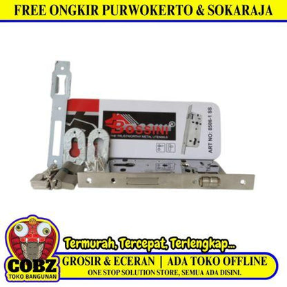 BOSSINI Slot Body Kunci Pintu Dorong Besar Set