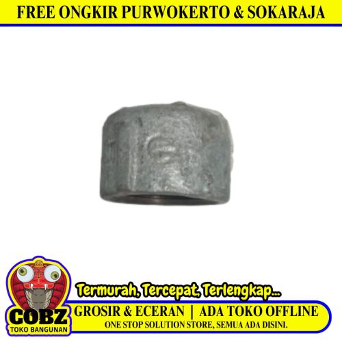 1 IN / G Dop Drat Dalam Sambungan Fitting Tutup Pipa Besi