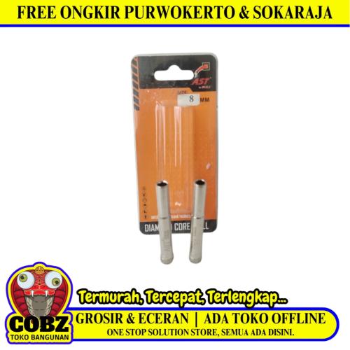 8 MM / BULL AST Mata Coring Diamond Core Pelubang Keramik Granit Kaca