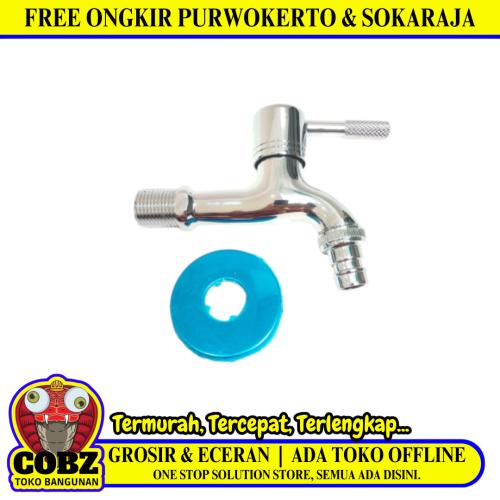 1/2 IN/ ONDA Kran Air Taman Kamar Mandi Mesin Cuci Stainless