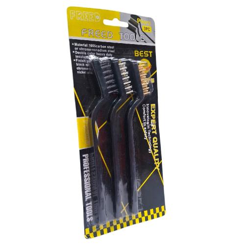 7 IN / FREED 01 Sikat Kawat Nylon Pembersih Kerak Karat Mini Set