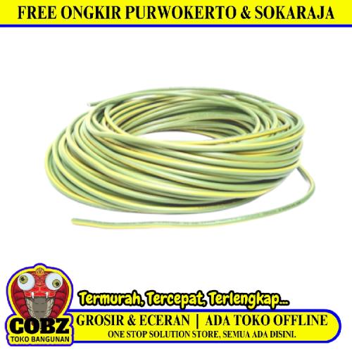 1 INTI x 2.5 MM / TM NYA F Serabut Kabel Tembaga SNI Kuning Meter