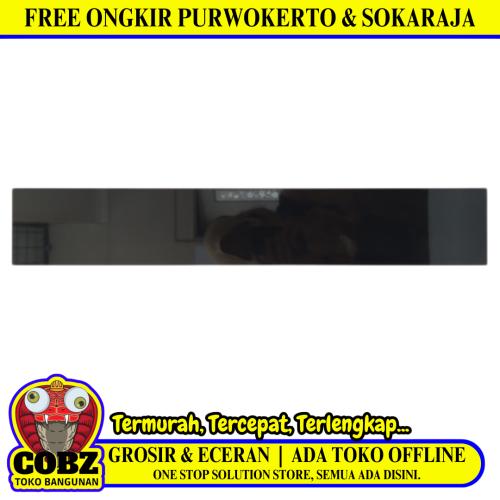 10 CM X 60 CM / VIVA List Granit Lantai Dinding Tangga Hitam Lembar