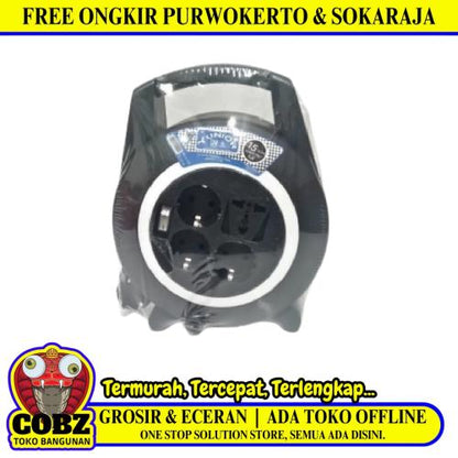 15 M / YUNIOR Kabel Roll Stop Kontak Colokan Full Tembaga SNI