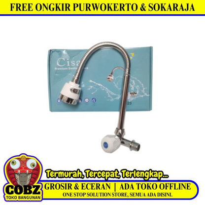 1/2 IN / CISAL Kran Angsa Fleksibel Sink BCP Tembok Stainless