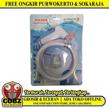 1/2 INx120 CM / NIKKEN NK-899 Jet Shower Cebok Toilet Plastik PVC Set
