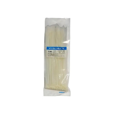 2.5 MM x 200 MM / SW Kabel Cable Ties Tali Ripet 20 CM Putih Pack