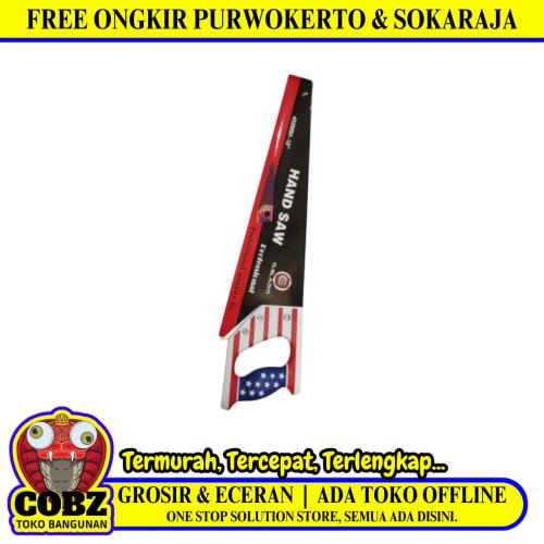 18 IN / GLGLADIO Gergaji Kayu Pohon Tangan Hand Saw Gagang Fiber