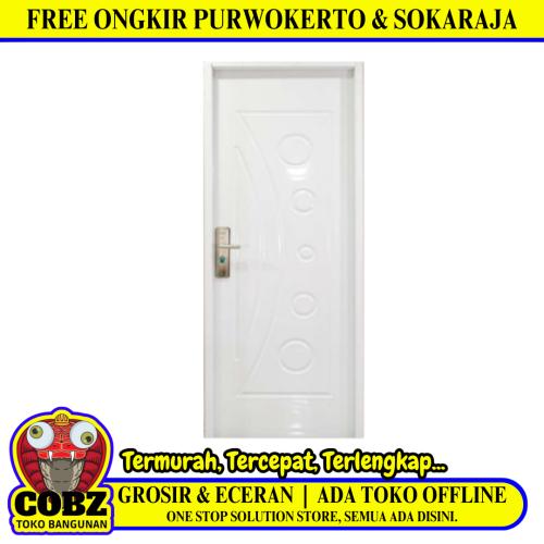 4 CM x 90 CM x 210 CM / FORTRESS URBAN 90.03 SINGLE DOOR Pintu Baja White Set