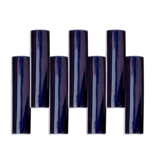 10 CM / NM Kuku Macan Bon Bon Lis Keramik Polos Dark Blue Lembar