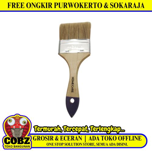 3 IN / HOME CARE WHITE BRUSH Kuas Cat Tembok Kayu Besi Air Acyrlic Paint Brush