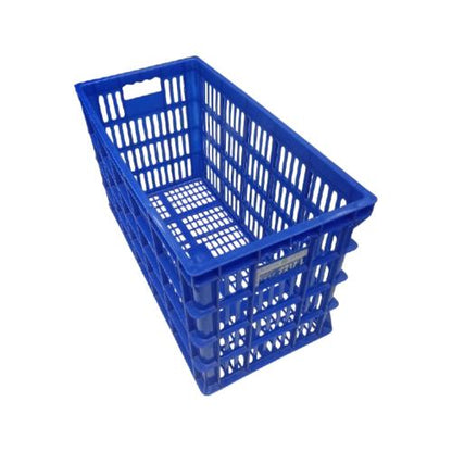 600 MM x 295 MM x 357 MM / GREEN LEAF 2217 P Krat Industri Keranjang Buah Rapat Blue