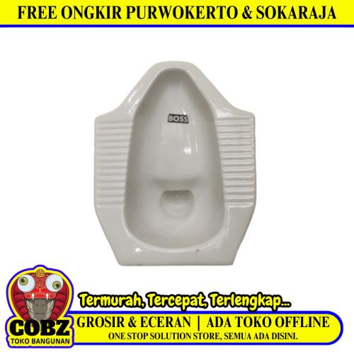 50 CM x 39 CM x 25 CM / BOSS Kloset Jongkok Toilet Putih Keramik