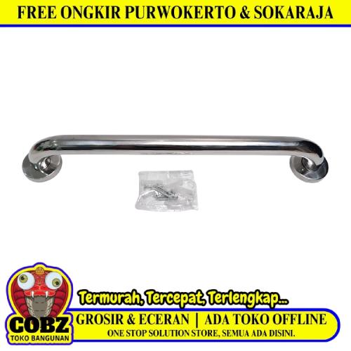 40 CM / COBZ 03 Pegangan Kamar Mandi Bathub Grab Bar Stainless Chrome