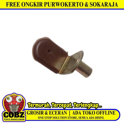 TM Ambalan Karet Penahan Papan Lemari Furniture Besi Biji