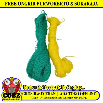 1 MM / TM K Tali Tambang Ikat Nylon Plastik PVC Warna Roll