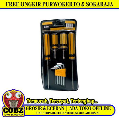 CXH Obeng Reparasi Jam HP Komputer Kacamata 4 Pcs Set