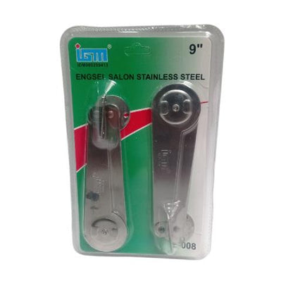 9 IN / IGM  Tangan Gareng Engsel Salon Penahan Jendela SS Set